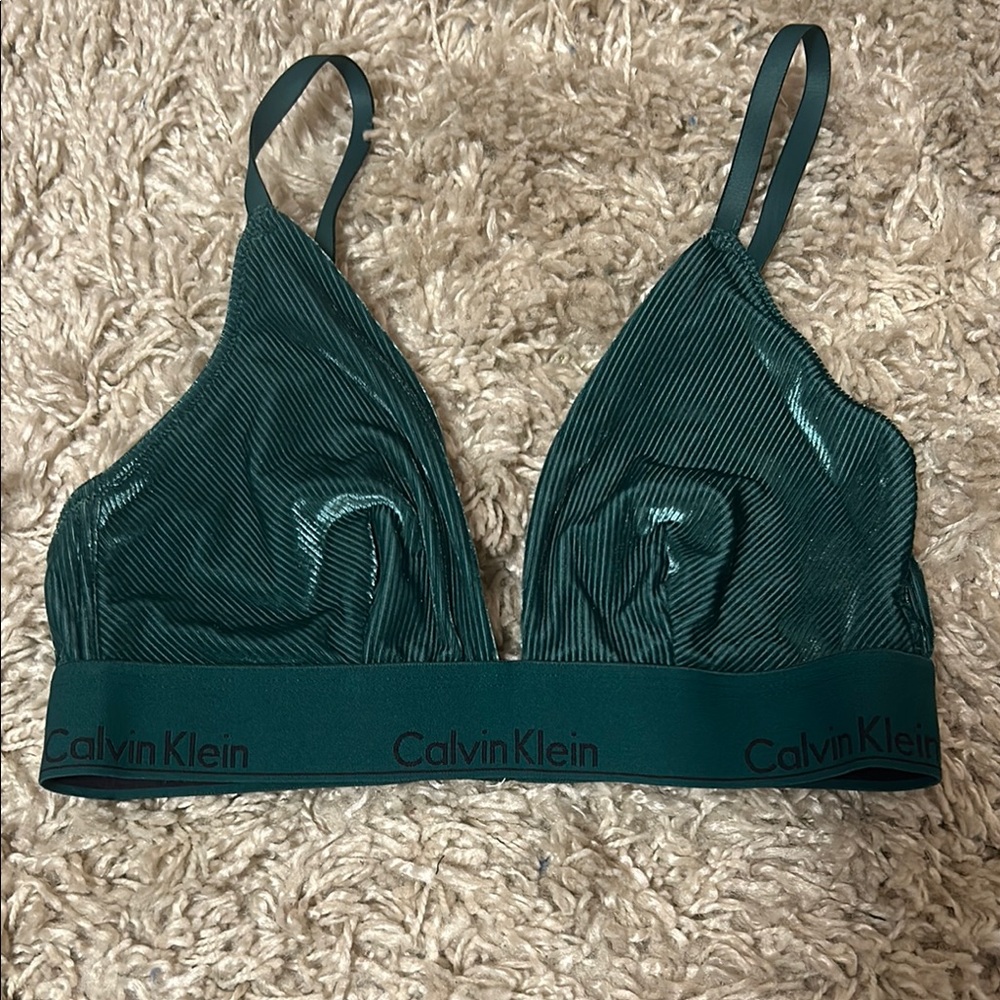 Calvin Klein Green Triangle Bra Intimates